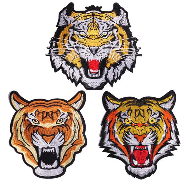 

вышивка большими тигровыми нашивками для курток, вышитыми большими тигровыми значками-аппликациями для джинсов, заплатками с животными для о, Black