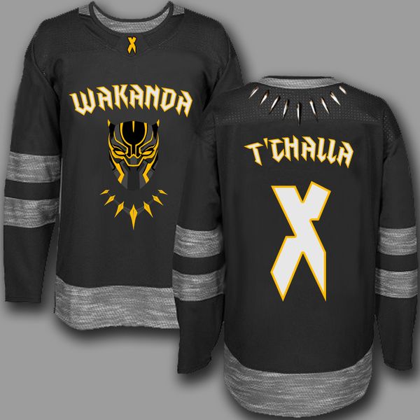 

Whole ale t 039 challa x black panther jer ey price cu tomized logo drop hipping eller
