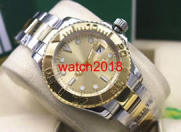 

Luxury Watch MENS 18K YG & S/S 40MM 16623 B&P CHAMPAGNE INDEX DIAL Automatic Mechanical Men Watches Top Quality