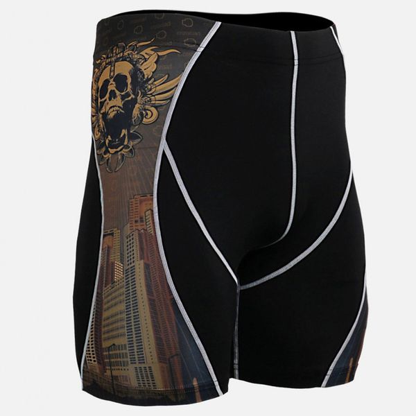 

2019 new compression running shorts men quick dry jogging cycling short pants gym training crossfit sport shorts tight underwear, Black;blue