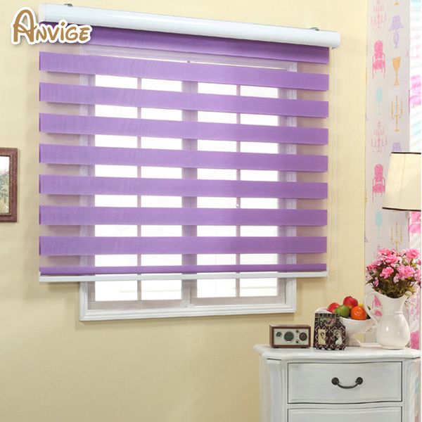 

quality double-layer roller zebra blinds customized curtains w100cmxh100cm