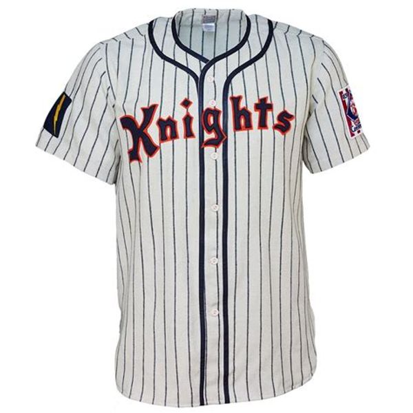 

New York Knights 1939 Home Jersey 100% Stitched Embroidery Logos Vintage Baseball Jerseys Custom Any Name Any Number Free Shipping