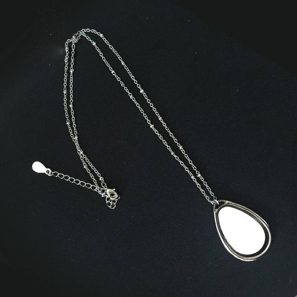 Пустое ожерелье, кулон для сублимации, треугольные ожерелья с каплями воды, подвески для термотрансферной печати, включая оптовые продажи шпона