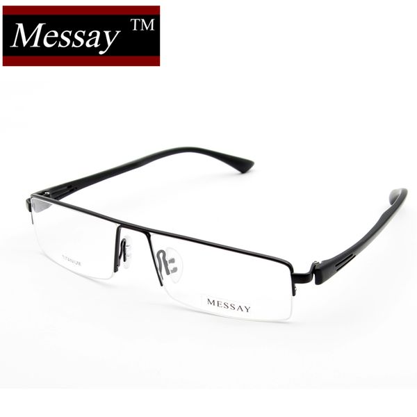 

2017 new messay lasses optical frame myopia business titanium frames for men eyeglasses designer eyewear with tr90 legs, Silver