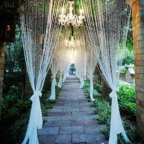 

10mm *30meter luxury crystal glass beads curtain strand living room window bedroom door curtain decorative wedding backdrop diy