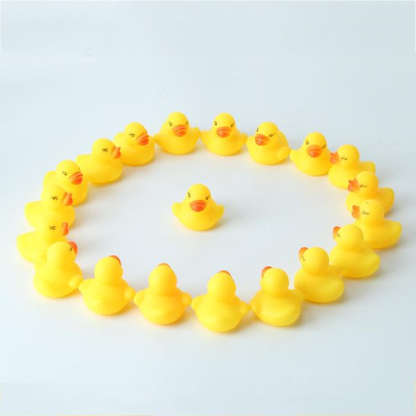 

baby bath water duck toy sounds mini yellow rubber ducks kids bath small duck toy children swimming beach gifts