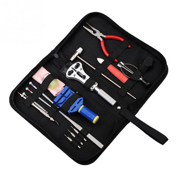 

17pcs portable watch repair tool set case opener hammer kit watchmaker case