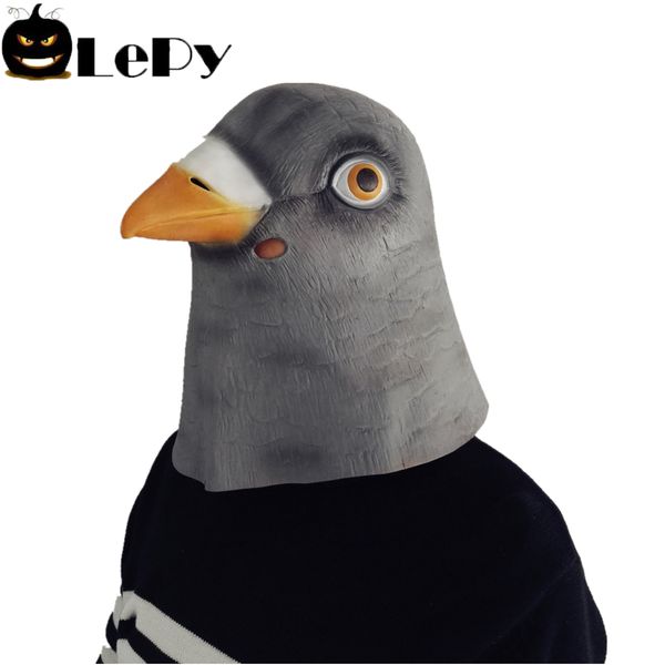 

creepy pigeon head mask latex prop animal cosplay halloween costumes party supplies