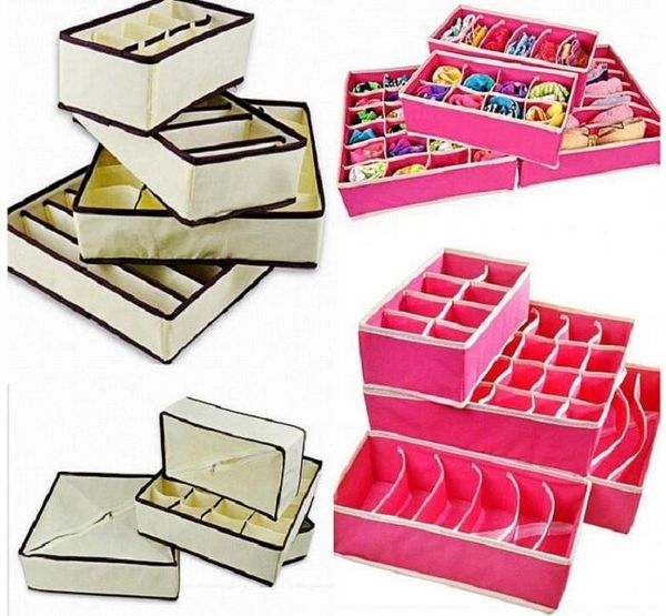 

4pc et home torage ock bra underwear tie torage boxe clo et organizer drawer divider hipping
