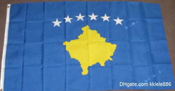 

Kosovo Flag 90 x 150 cm Polyester Kosovan Kosova National Country Banner
