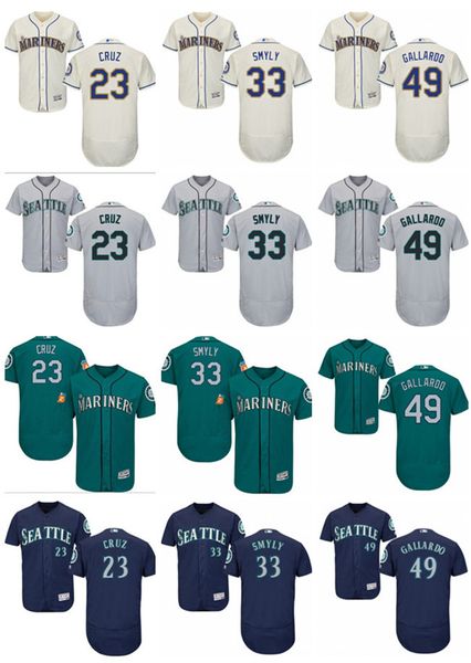 

custom men women youth majestic mariners jersey #33 drew smyly 49 yovani gallardo 23 nelson cruz home green nary blue baseball jerseys, Blue;black
