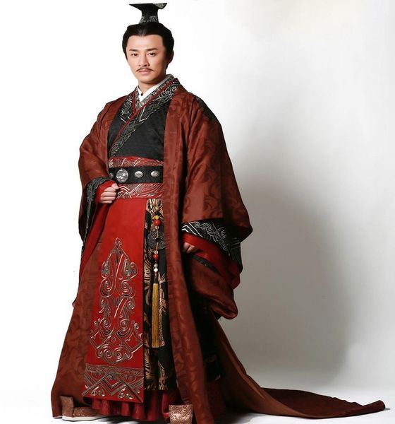 

hanfu high end quality ancient china prince emperor costume outfit new tv play film garments hanfu embroidered dragon' party cosplay, Red