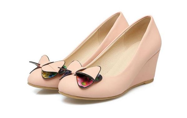 

send new style slope heel low help four seasons women's shoes, Black