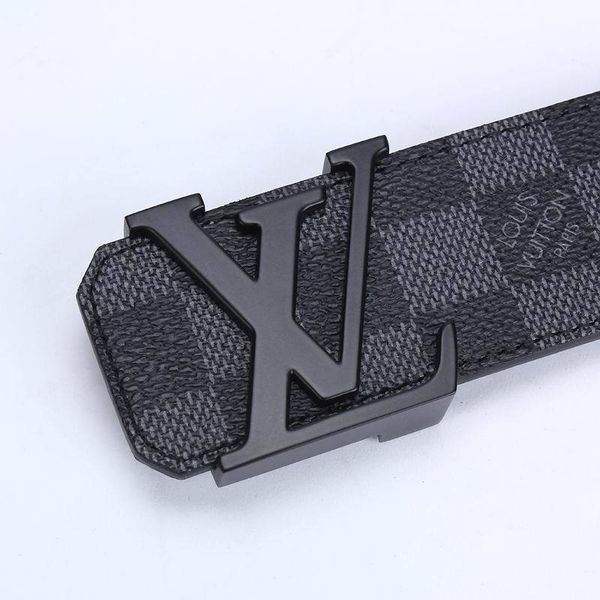

official men belt with box damier graphite belt m9808 (65a8, Black;brown