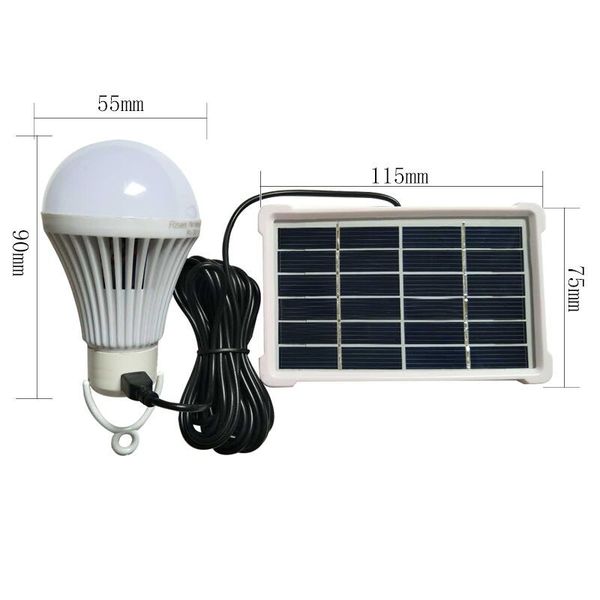 

solar charge light bulb household ultra bright outdoor camping lamp courtyard wall light control lighting fixtures