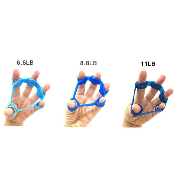

3pcs silicone hand grip finger gripper strength finger exerciser trainer resistance bands wrist yoga stretcher hand gripper
