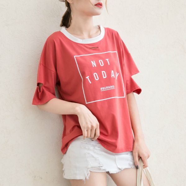 

bts kpop women t shirt k bts bangtan boys wings leers print contrast colors coon t-shirts k- not today shirt top, White