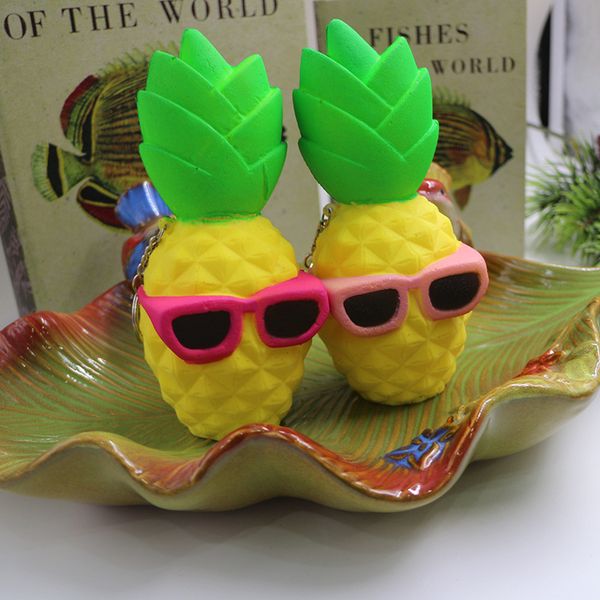 

pu squishies cool pineapple squishy slow rising soft squeeze stuffed kids toys phone straps fun pressure release toy gift