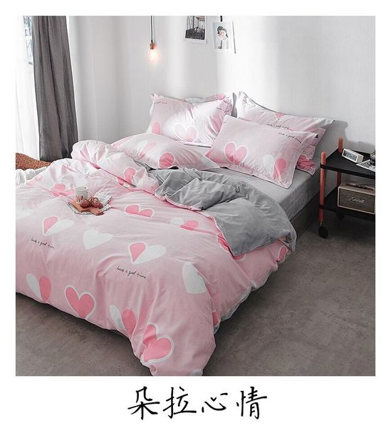 Pineapple Pattern Printed Duvet Cover Sets Use Spring Summer