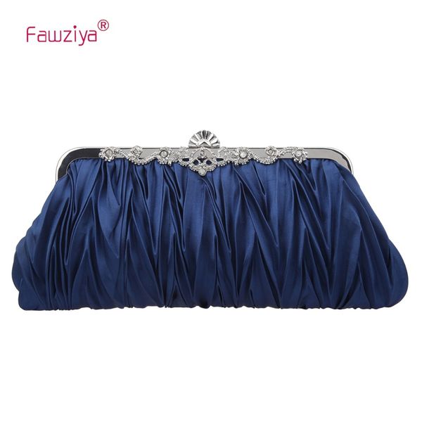 

fawziya satin pleated clutch purses for women evening clutches for wedding and party