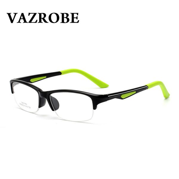 

vazrobe tr90 sports eyeglasses frame men women half frames eyewear optical lens for prescription myopia fashion quality foldable, Silver