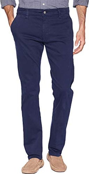 

mavi jeans mens johnny slim chino in marine blue twill