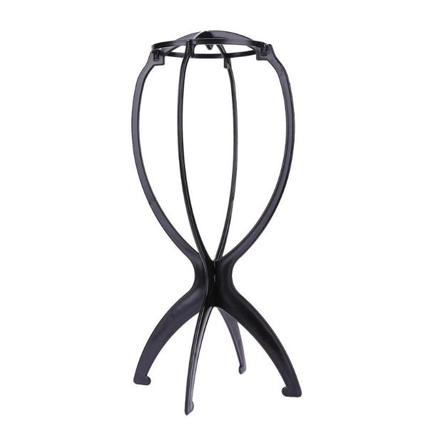

1pc wig stands plastic hat display wig holders bracket mannequin head holder kit portable folding wholesale