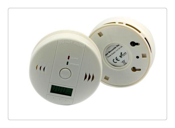 

coi carbon monoxide detector alarm system for home security poisoning smoke gas sensor warning alarms tester lcd with retail box