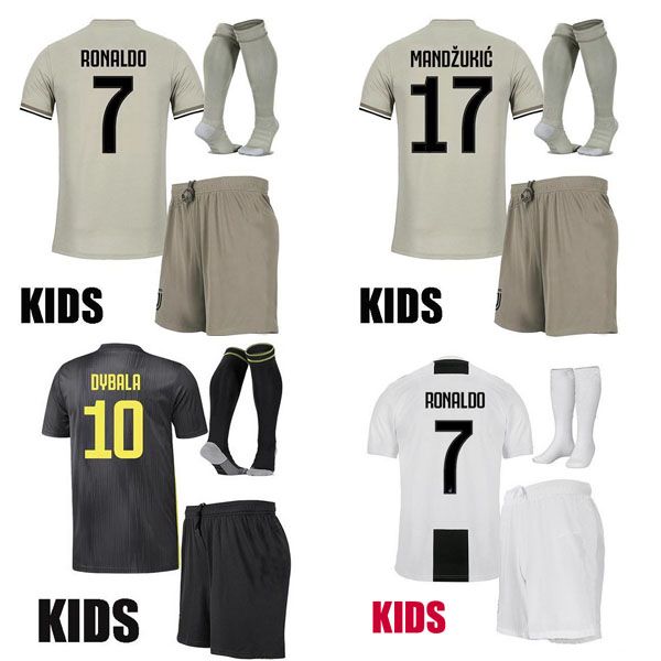 

Kid 2018 19 ronaldo juventu occer jer ey dybala pjanic emre can 18 19 children football kit mandzukic boy youth occer uniform et