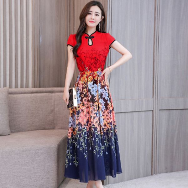 2018 cetim de verão das mulheres sem mangas qipao sexy vestido estilo chinês gola mandarim formal curto cheongsam flor