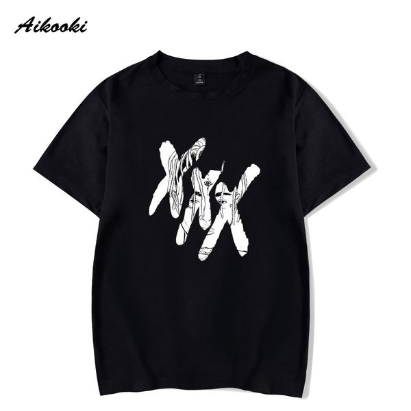 

aikooki hip hop rap hiphop xxxtentacion snoop dogg j cole 21savage oxxxymiron t shirt men music rapper t-shirts tee male, White;black