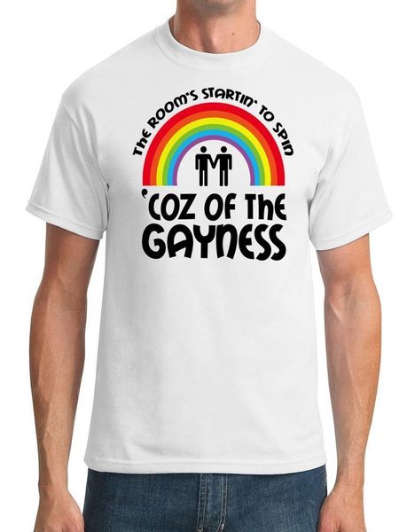 Room Spinning Coz Of Gayness Funny Mens T Shirt Tees Custom Jersey T Shirt Hoodie Hip Hop T Shirt T Shirt Design Template Funny T Shirt From