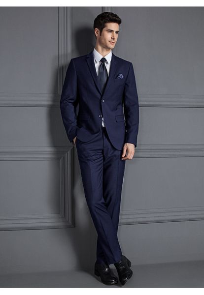 

2018 men business suit slim fit classic male suits blazers luxury suit men two buttons royal blue suit 2 pieces(suit jacket+pants), White;black