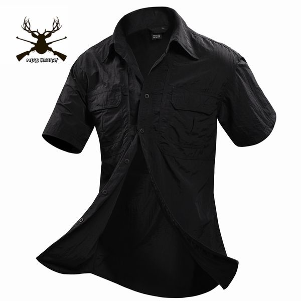 

однобортный летняя мужская рубашка военная рубашка с коротким рукавом повседневная рубашка мужская марка социальная одежда сорочка homme cam, White;black