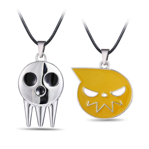 

halloween necklace pendant soul eater souleater ghost sign pendant necklace jewelry accessories, Silver