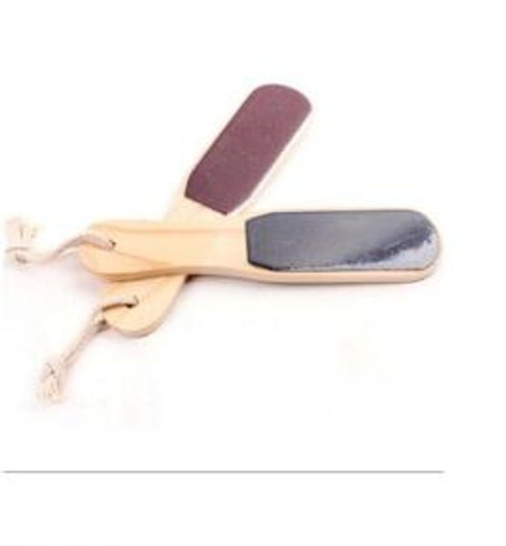 

selling 100pcs/lot double-faced foot washboard wood exfoliating scrub calluses mix colore health care foot treatment shipping