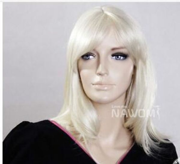 

wigs blonde cosplay women's wig long hair wigs 50cm, Black;brown