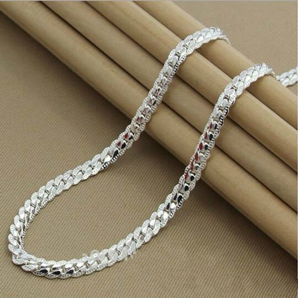 

brand new womens mens male female 925 sterling silver figaro chains necklace necklaces pendant chain link pendants kx130