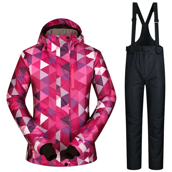 

2018 mutusnow women ski jacket pant snowboard suit windproof waterproof super warm clothing trouser outdoor sport wear female