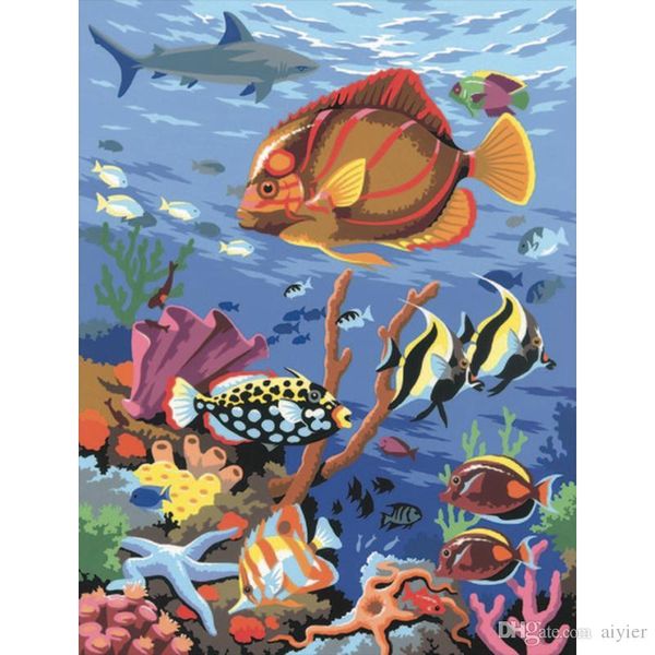 2019 Sea Creature 5d Diy Diamond Painting Full Embroidery Inlaid