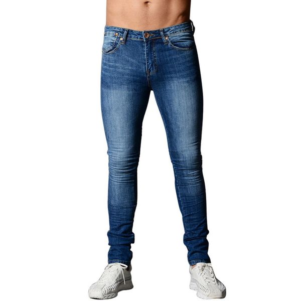 

jeans vintage skinny jeans men casual denim pants stretch denim trousers autumn streetwear pencil pants 2020, Blue