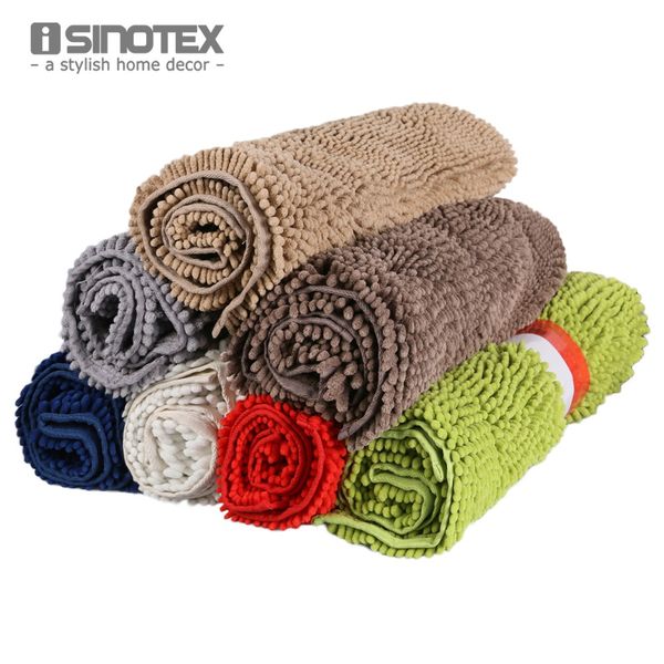 

isinotex floor mat soft shaggy water-proof footcloth bathroom bath mat floor carpet chenille 1pcs/lot 50x80cm