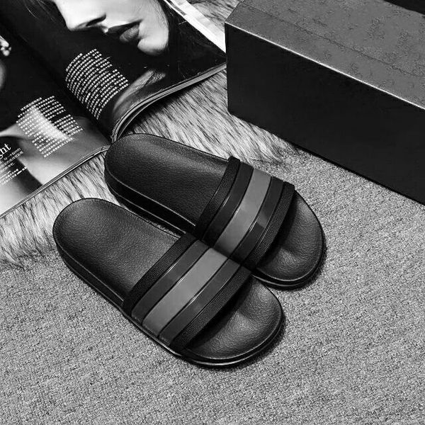 

2020 высокое качество мужчины лето резиновые сандалии бич слайд мода потертости тапочки крытый обувь размер eur 40-45, Black