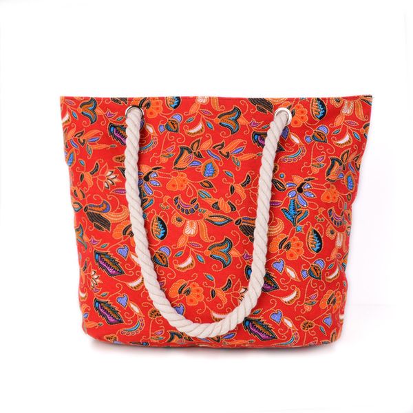 

canvas big bag korean version of the trend of leisure single shoulder handbags fashion printing campus wind student cloth bag