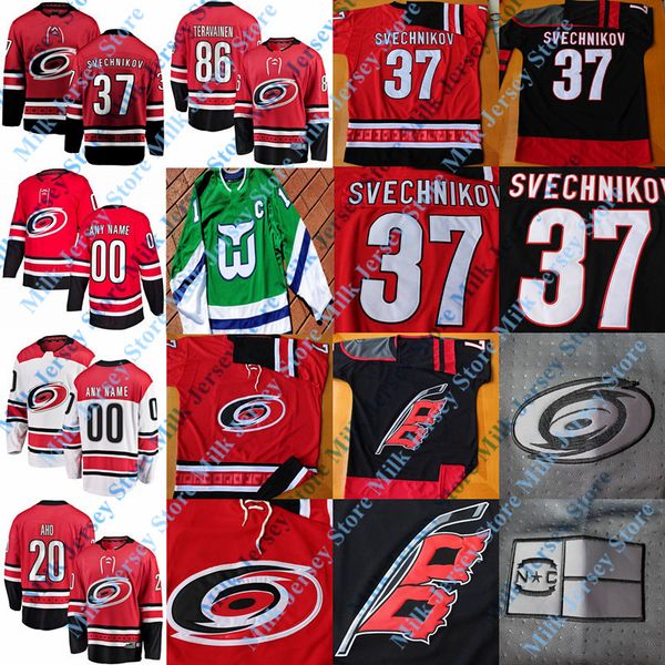 

2018 new black carolina hurricane jer ey andrei vechnikov de haan micheal ferland eba tian aho teuvo teravainen ju tin william taal
