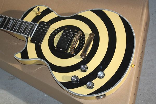 

немедленно отправить левую черные и желтый круг электрогитару левши