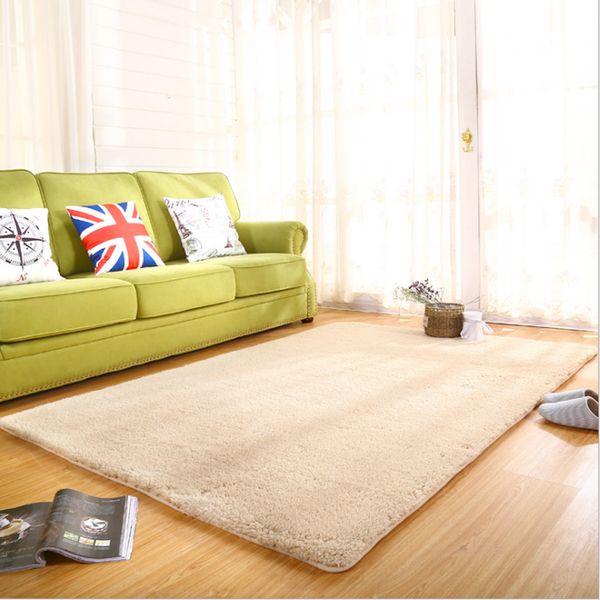 Soft Shaggy Carpet For Living Room European Home Warm Plush Floor Rugs Fluffy Mats Kids Room Faux Fur Area Rug Bedroom Carpet Blanket Pale Pink Throw