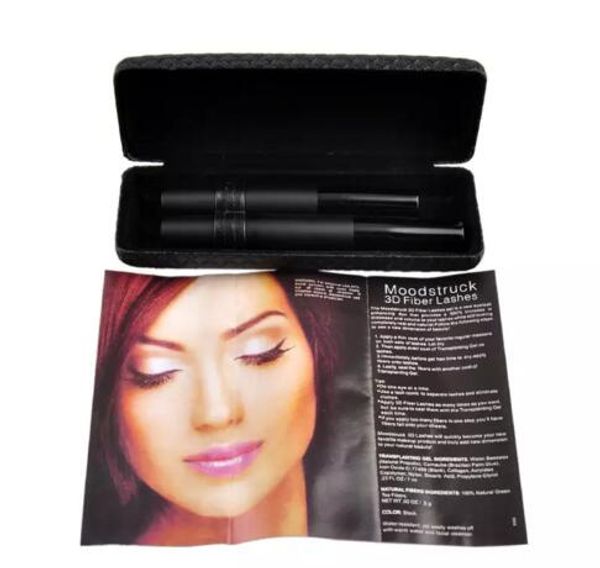 

new version mascara 3D FIBER LASHES MASCARA Set Makeup lash eyelash waterproof mascara 1set=2pcs without LOGO