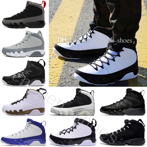 

mens dmp-like 9 la 2018 9s basketball shoes black summit white-black-metallic gold trainers sneaker designer size eur 40-47