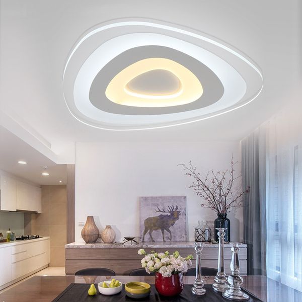 

ultrathin triangle ceiling lights lamps for living room bedroom lustres de sala home dec led chandelier ceiling-rnb27